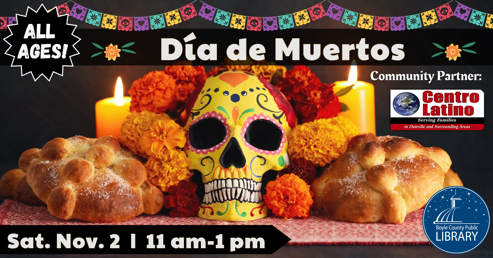 Dia de Muertos Celebration - Nov 2 from 11 AM-1 PM