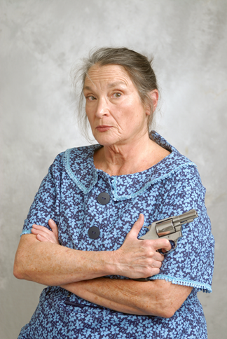 Actress Anne Shelby portrays Aunt Molly Jackson Pistol Packin' Woman for Kentucky Chautauqua