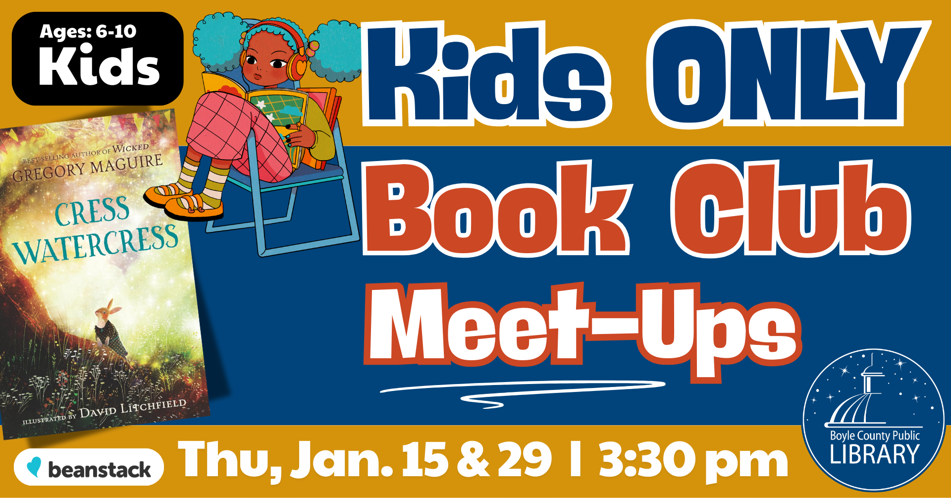 Kids Only Book Club Meet Ups