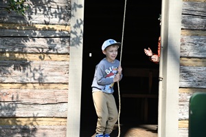 New reader ringing the Literacy Bell