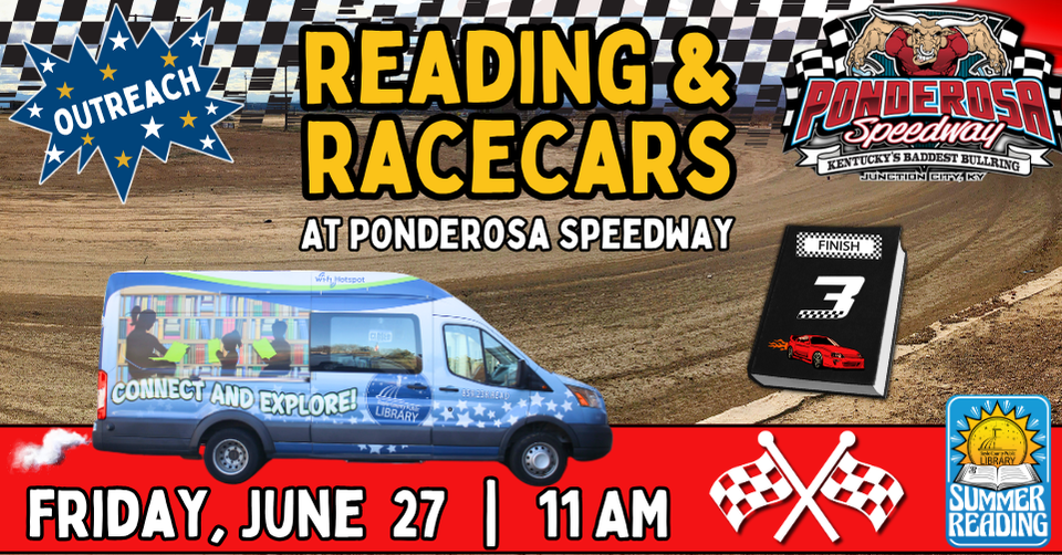 Reading and Racecars at Ponderosa Speedway on Friday June 27 at 11 AM